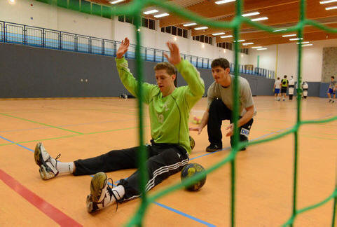 Henning Fritz (r.) mit Konstantin Poltrum