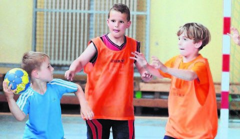 Junge Handballer